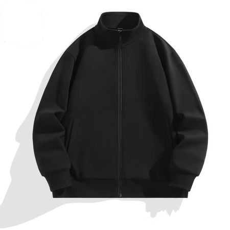 Men's Stand-up Collar Cardigan Jacket Loose-fitting Casual Hoodie