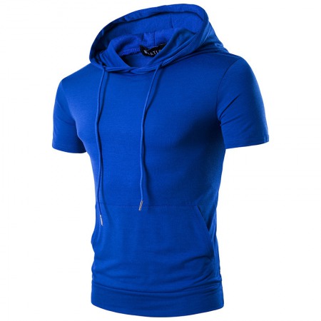 Men's Hot Sale Casual Straight Hooded T-Shirt